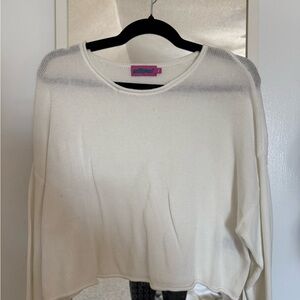 Edikted Soft White Knit Top